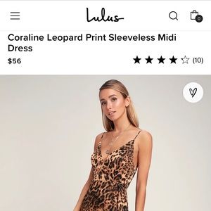 Lulu’s leopard midi dress